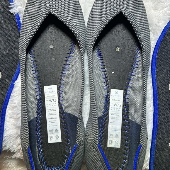 Rothy’s The Point Grey Birdseye Ballet Slip On Flats Size 7 1/2 - Picture 10 of 11